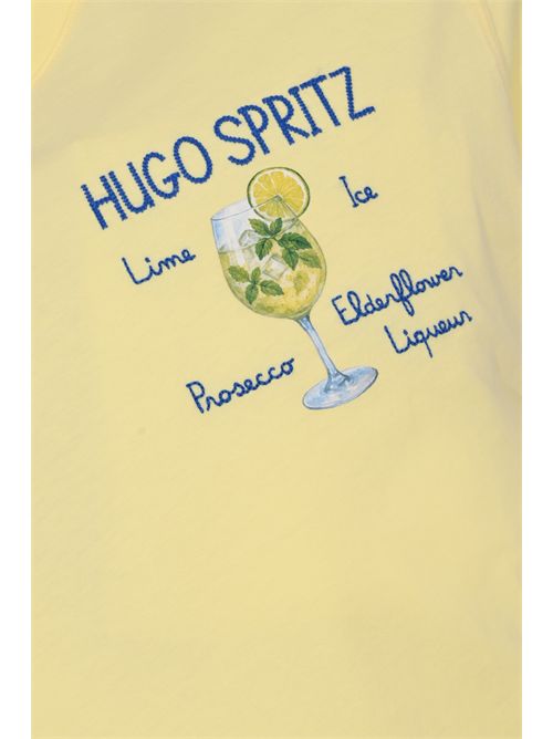 T-shirt Portofino in cotone con ricamo Hugo Spritz Mc2 Saint Barth | POT000101621L